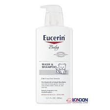 Eucerin Baby Wash and Shampoo Unscented (400ml)